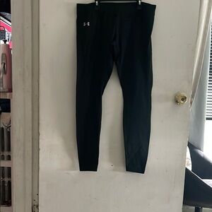 Under Armour Jet Black Athletic Leggings‎